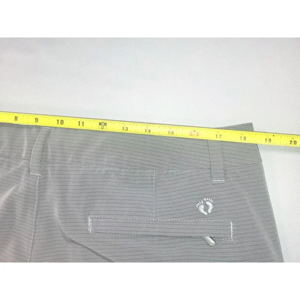Hang Ten Shorts Adult 36 Gray Performance Stretch Board Drawstring Outdoor Mens